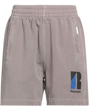 Represent Taupe Shorts & Bermuda Shorts Cotton - Gray