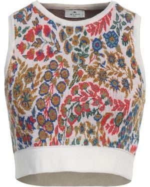 Etro Ivory Top Wool, Viscose, Polyester - Gray