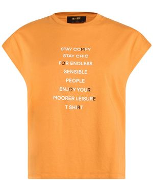 Moorer T-Shirt Cotton, Elastane - Orange