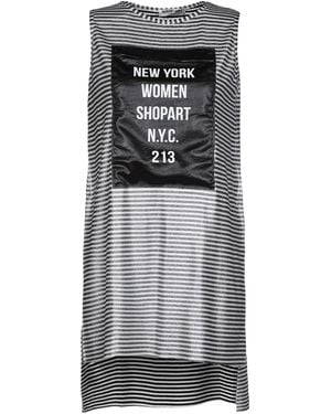 Shopart Charcoal Mini Dress Viscose, Polyester, Elastane - Gray