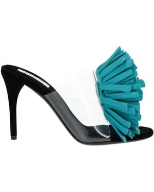 Alaïa Sandals Polyurethane, Lambskin - Blue