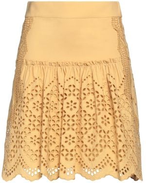 Alberta Ferretti Mini Skirt - Natural