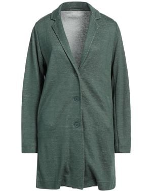 Majestic Filatures Overcoat & Trench Coat Linen - Green