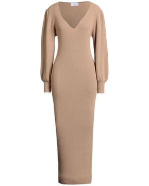 Soallure Maxi Dress Viscose, Wool, Polyamide, Cashmere - Natural