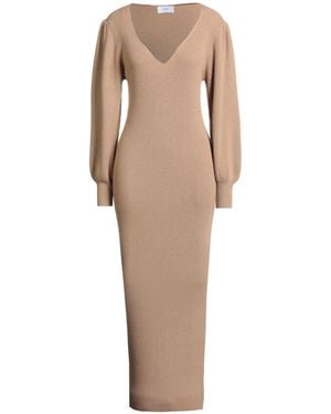 Soallure Maxi Dress Viscose, Wool, Polyamide, Cashmere - Natural