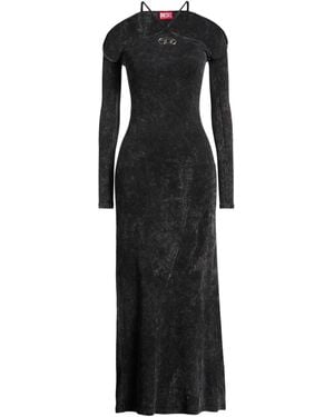 DIESEL Maxi Dress Cotton, Elastane - Black