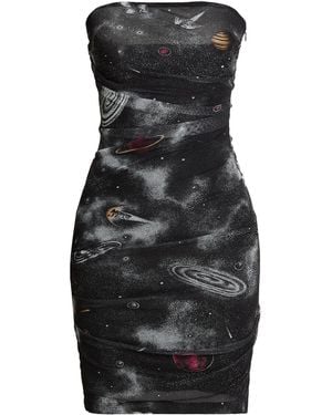 Moschino Mini Dress Polyester, Elastane - Black