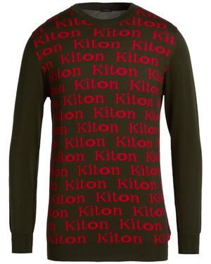Kiton Military Sweater Cotton - Red