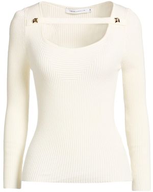 SIMONA CORSELLINI Cream Sweater Viscose, Polyester - Natural