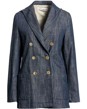 Attic And Barn Blazer Cotton - Blue
