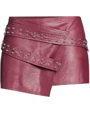 Aniye By Burgundy Mini Skirt Viscose - Red