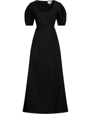 Ganni Maxi Dress Organic Cotton - Black