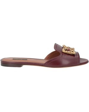 Dolce & Gabbana Sandals Soft Leather - Brown