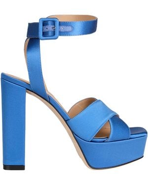 Sergio Rossi Sandals Textile Fibres - Blue