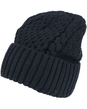 Fabiana Filippi Midnight Hat Virgin Wool, Viscose, Silk, Cashmere, Polyester - Blue