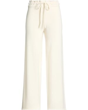 Mc2 Saint Barth Trousers Wool, Viscose, Polyamide, Cashmere - White