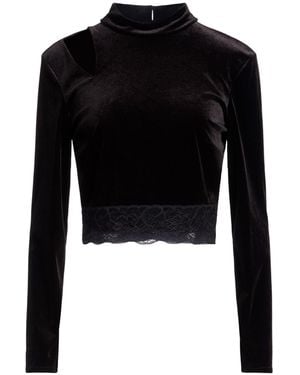 Dixie Top Polyester, Elastane - Black