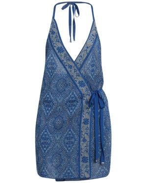 Circus Hotel Mini Dress - Blue