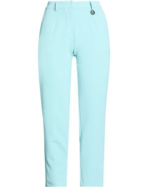 Gaelle Paris Trousers Polyester, Elastane - Blue