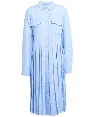 Lacoste Midi Dress Lyocell - Blue