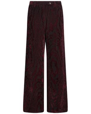 Massimo Alba Pants Viscose, Polyester - Purple