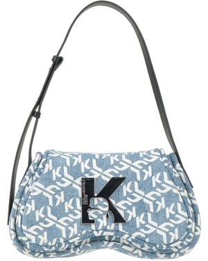 Karl Lagerfeld Sac porté épaule - Bleu