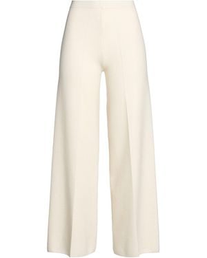 D.exterior Trousers Virgin Wool, Polyester - White