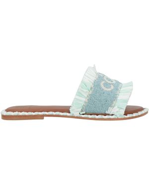 De Siena Sandals Textile Fibers, Natural Raffia - Multicolor