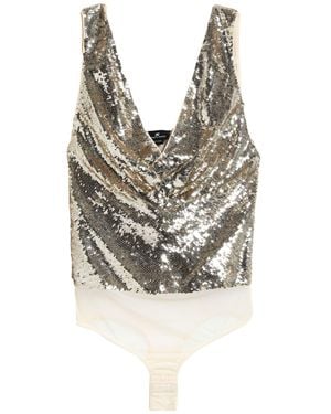 Elisabetta Franchi Bodysuit - Metallic