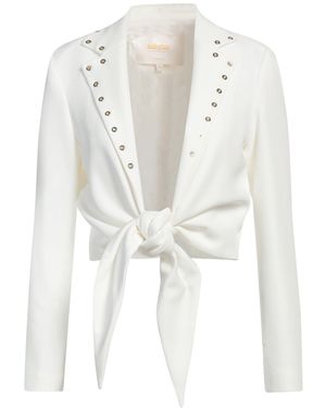 Babylon Ivory Blazer Polyester, Elastane - White