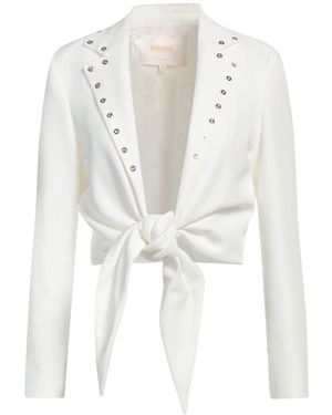 Babylon Ivory Blazer Polyester, Elastane - White
