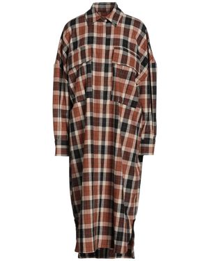 Circus Hotel Midi Dress - Brown