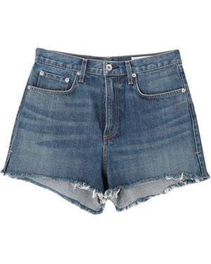 Rag & Bone Jeansshorts - Blau