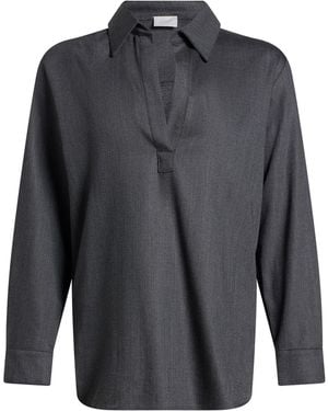 Marella Monochrome Top Virgin Wool, Polyester, Viscose - Gray