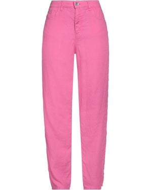 Emporio Armani Trousers Linen - Pink