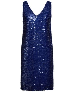 Marella Bright Midi Dress Polyester, Elastane - Blue