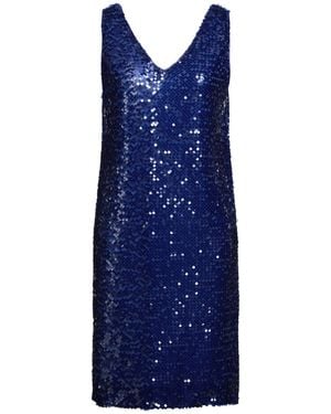 Marella Bright Midi Dress Polyester, Elastane - Blue