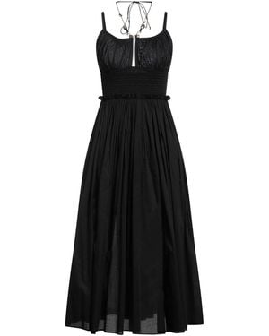 Maje Midi Dress Cotton - Black