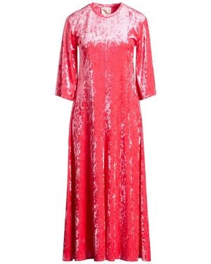 forte_forte Midi Dress Polyester, Elastane - Red