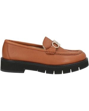 Ferragamo Loafers Kidskin, Shearling - Brown