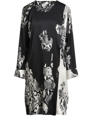 Clips Midi Dress Silk, Elastane - Black