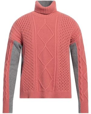 Blauer Turtleneck - Pink