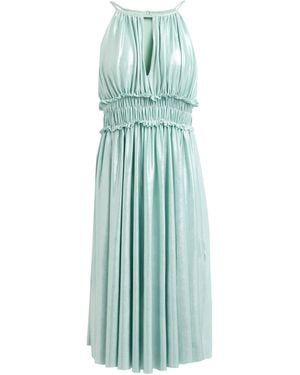 White Wise Midi-Kleid - Blau