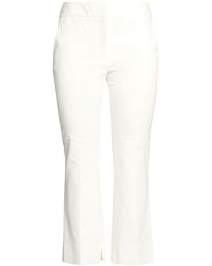Peserico Pants Cotton, Viscose, Elastane - White