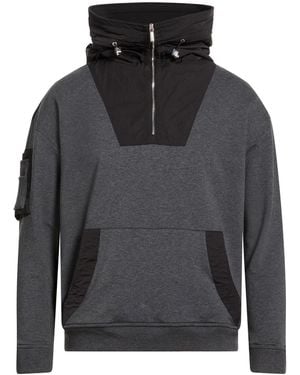 Moorer Charcoal Sweatshirt Cotton - Gray
