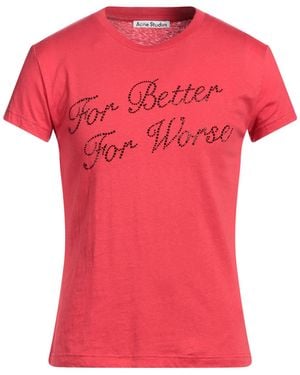 Acne Studios T-Shirt Organic Cotton - Pink