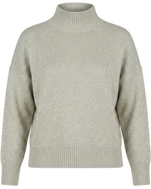 Peserico Rollkragenpullover - Grau