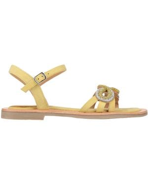CafeNoir Sandals Leather - Metallic