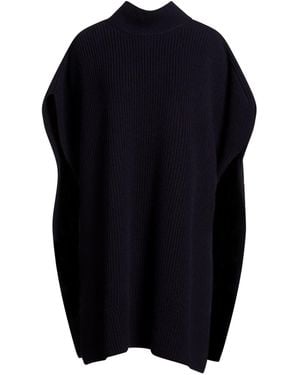 Sa Su Phi Cape Cashmere, Silk - Blue