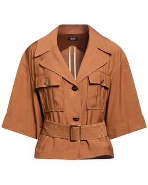 Liu Jo Camel Shirt Viscose, Polyester - Brown